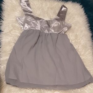 Open in the back sleeveless blouse